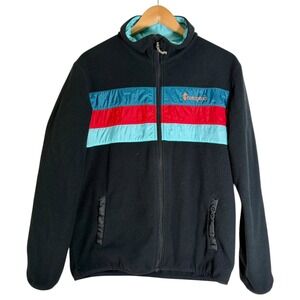 Cotopaxi Men's Teca Full Zip Stripe Fleece Jacket Black Medium